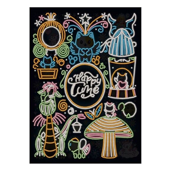 Glow 5D Diamond Painting Kit DIY Round Drill Diamond Round Crystal, 30x40cm - Picture 1 of 6